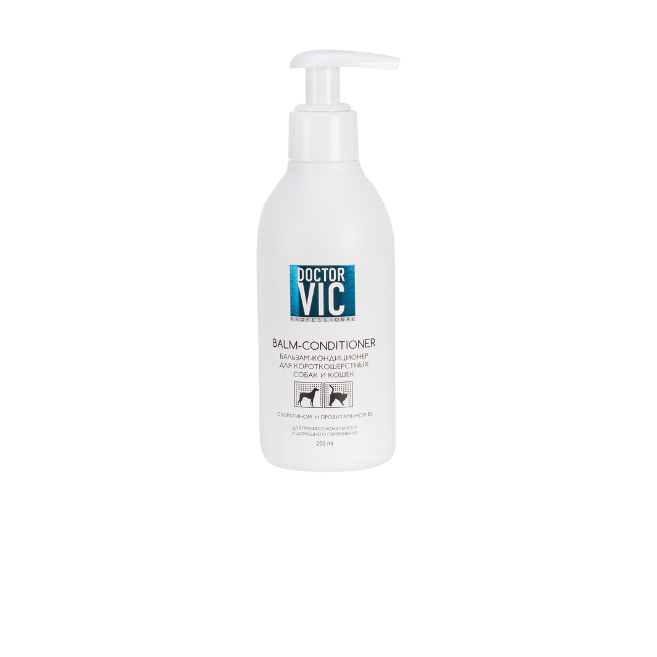 DẦU XẢ DR. VIC VỚI KERATIN VÀ PRO-VITAMIN B5 DÀNH CHO CHÓ VÀ MÈO LÔNG NGẮN